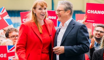 Angela Rayner and Keir Starmer campaigning