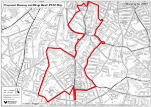 Map of the PSPO area