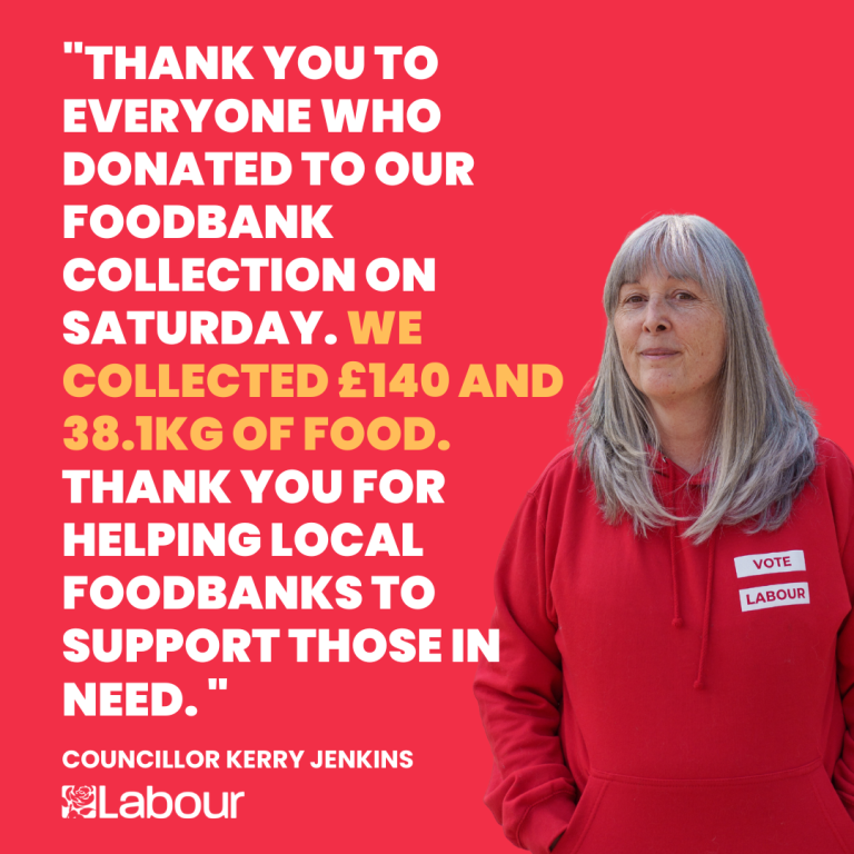 Thank you to everyone who donated to our foodbank collection on saturday. we collected £140 and 38.1kg of food. Thank you for helping local foodbanks to support those in need